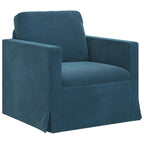 Juego de Sofá 2 pcs Azul 138 x 78 x 80 cm Terciopelo