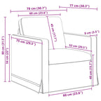 Juego de Sofá 2 pcs Azul 138 x 78 x 80 cm Terciopelo