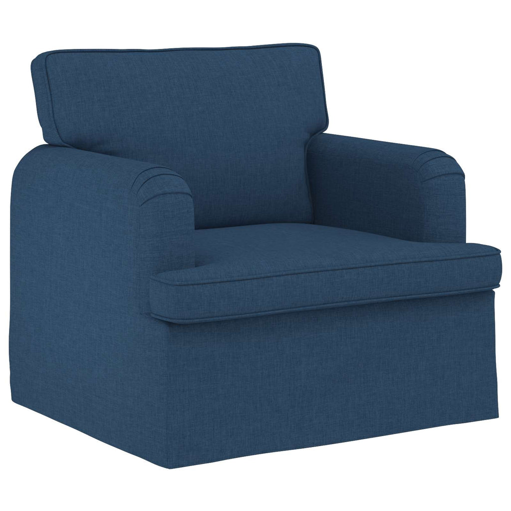 Juego de Sofá 2 pcs Azul 144 x 80 x 85 cm tela
