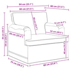 Juego de Sofá 2 pcs Azul 144 x 80 x 85 cm tela