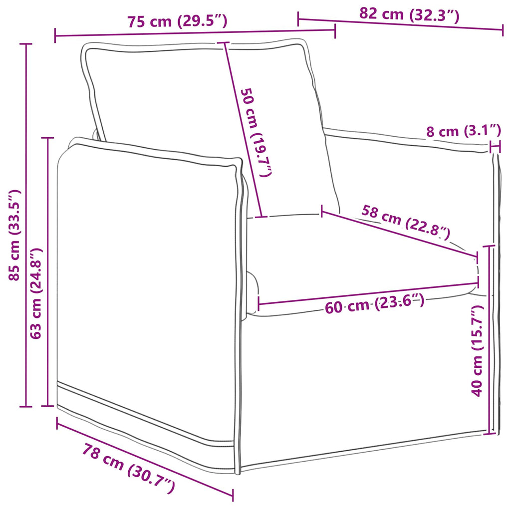 Juego de Sofá 2 pcs Azul 136 x 82 x 85 cm Tela