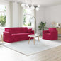 Conjunto de Sofás 2 pcs Azul 138 x 78 x 80 cm Veludo