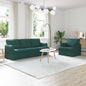 Conjunto de Sofás 2 pcs Azul 144 x 80 x 85 cm tecido