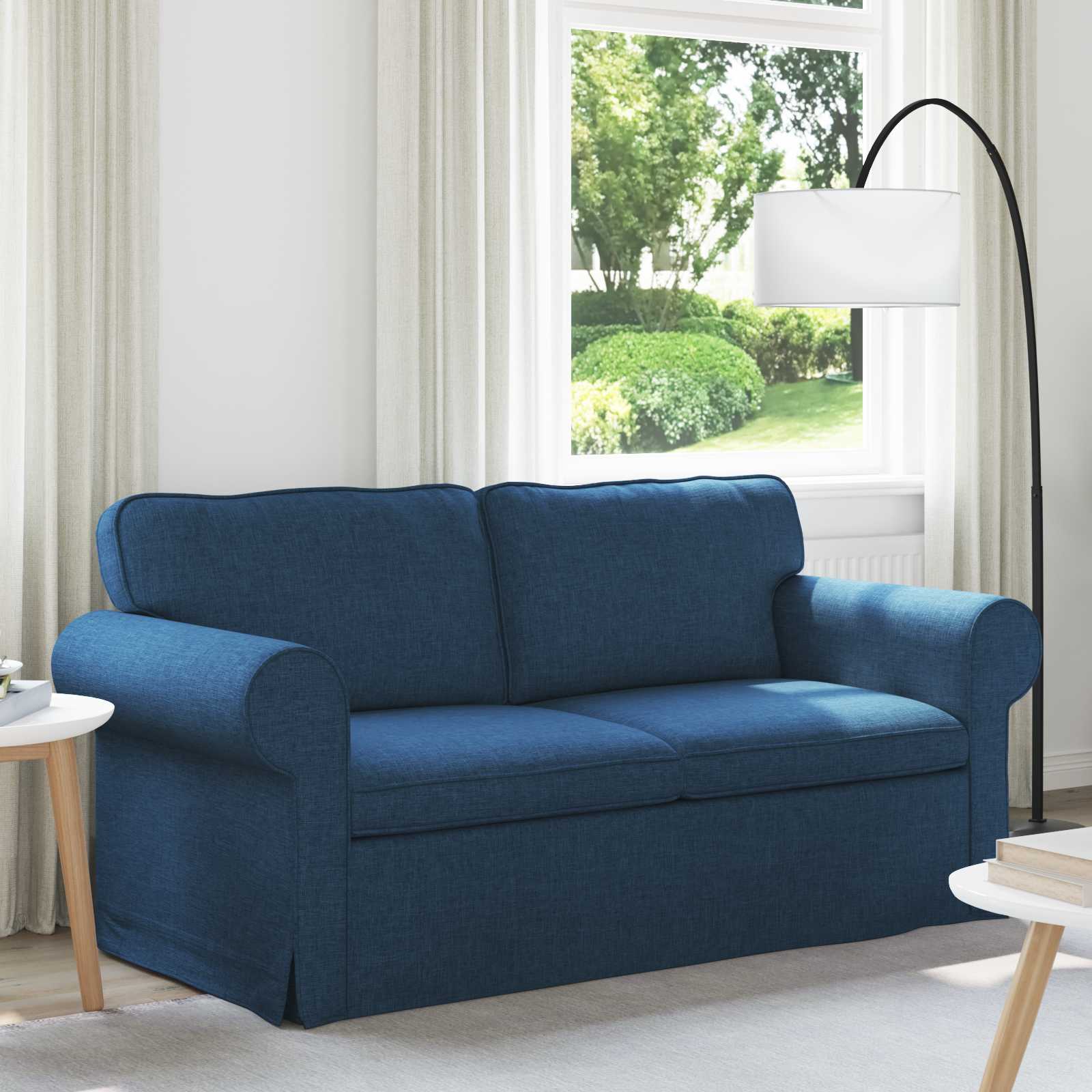 Sofá Azul 155 x 82 x 80 cm tecido