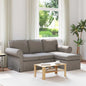 Blue Sofa 215 x 138 x 80 cm fabric