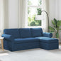 Blue Sofa 215 x 138 x 80 cm fabric