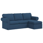 Sofá Azul 215 x 138 x 80 cm tela