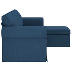 Sofá Azul 215 x 138 x 80 cm tela