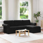 Blue Sofa 215 x 138 x 80 cm fabric
