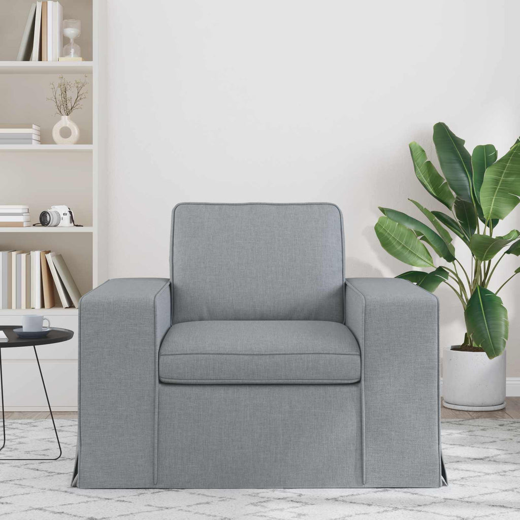 Sofá Gris Claro 103 x 80 x 82 cm tela