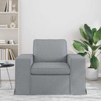 Sofá Gris Claro 103 x 80 x 82 cm tela