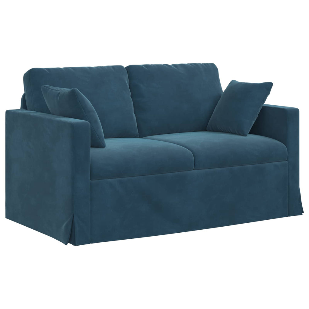 Sofá Azul 138 x 78 x 80 cm Terciopelo