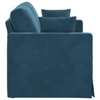 Sofá Azul 138 x 78 x 80 cm Terciopelo