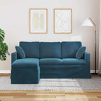 Sofá Azul 178 x 134 x 80 cm Terciopelo