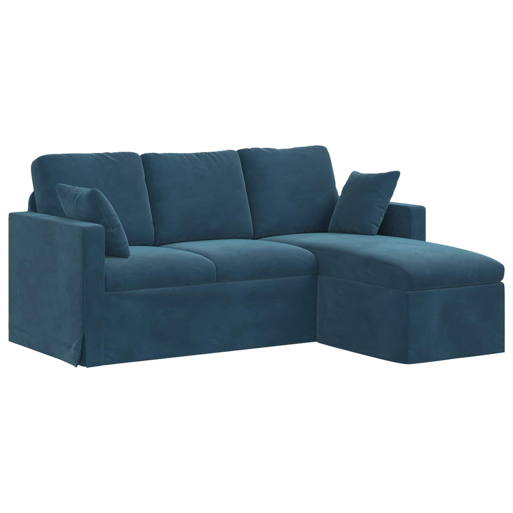 Sofá Azul 178 x 134 x 80 cm Terciopelo