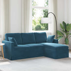 Sofá Azul 178 x 134 x 80 cm Terciopelo