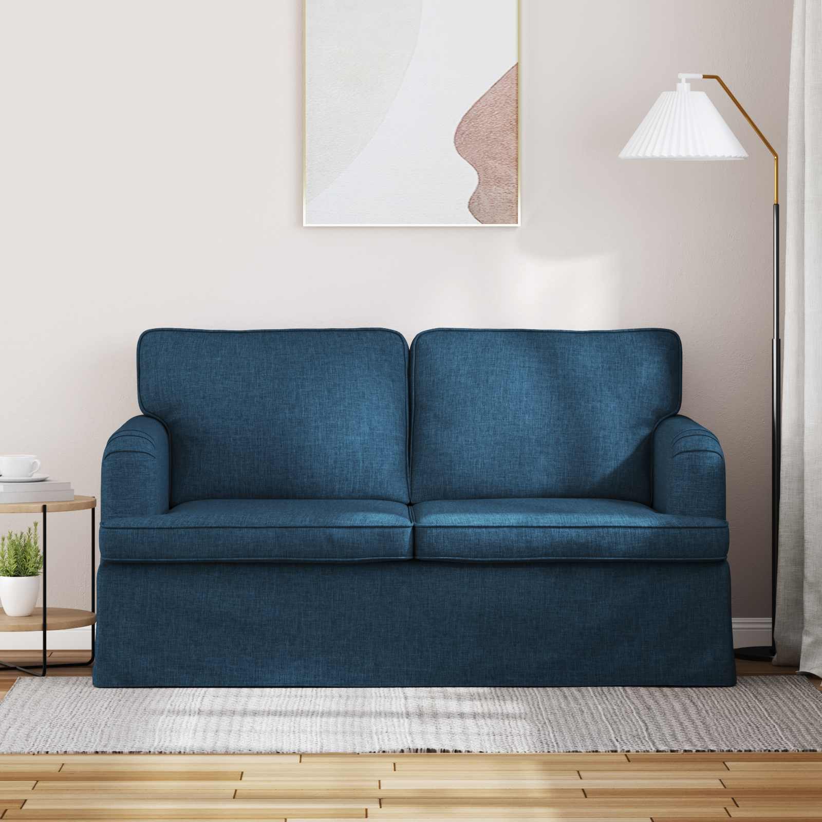 Sofá Azul 144 x 80 x 85 cm tela