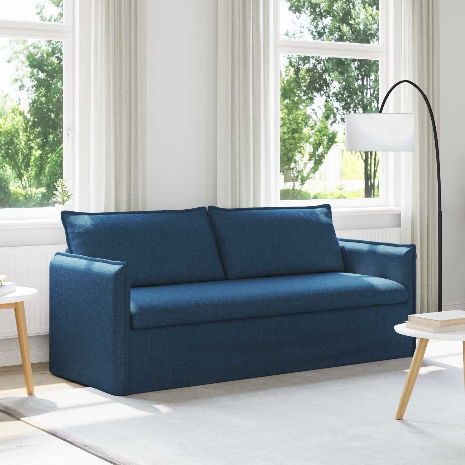 Sofá Azul 136 x 82 x 85 cm tela