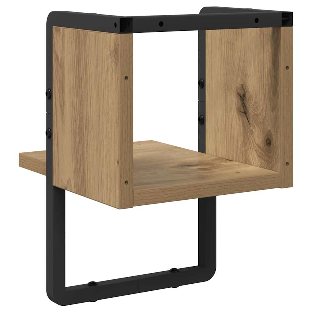Estante de pared con estante Roble Artesanal 20 x 25 x 30 cm
