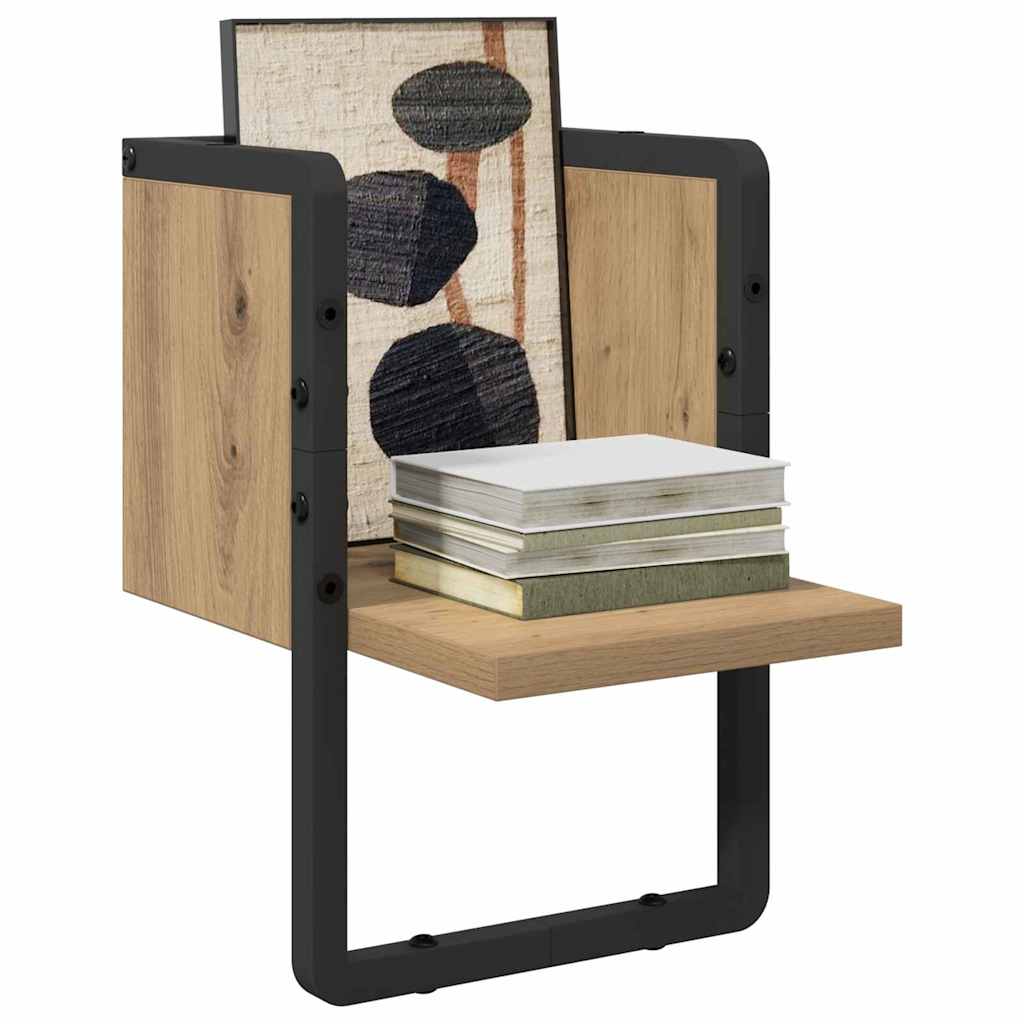 Estante de pared con estante Roble Artesanal 20 x 25 x 30 cm