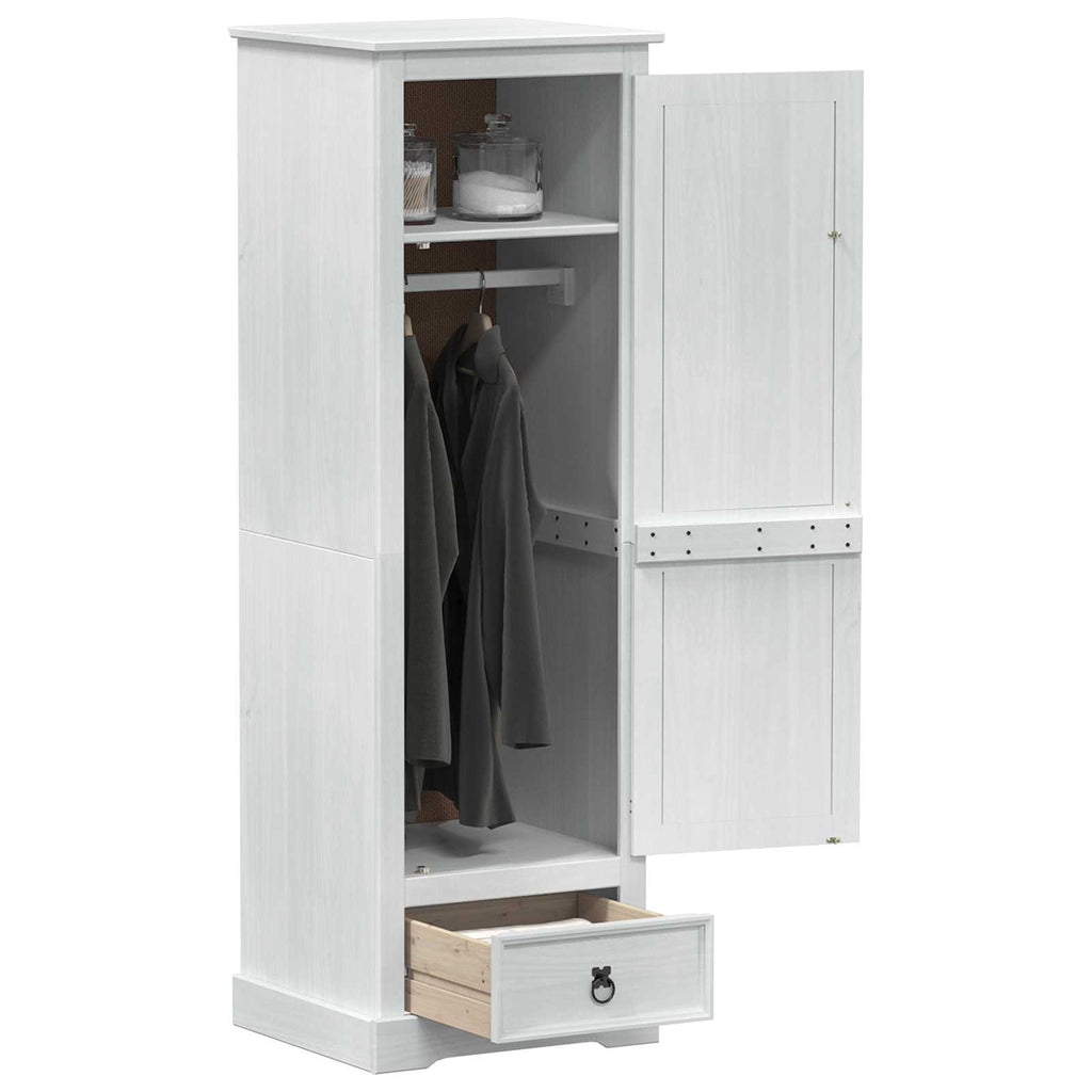 Armarios con cajón 55 x 50 x 170 cm Madera de pino macizo