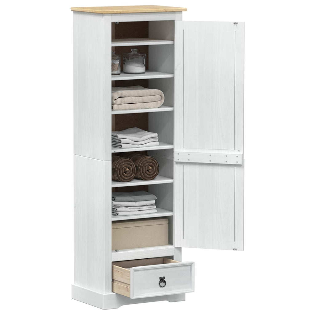 Armarios con cajón 55 x 38 x 170 cm Madera de pino macizo