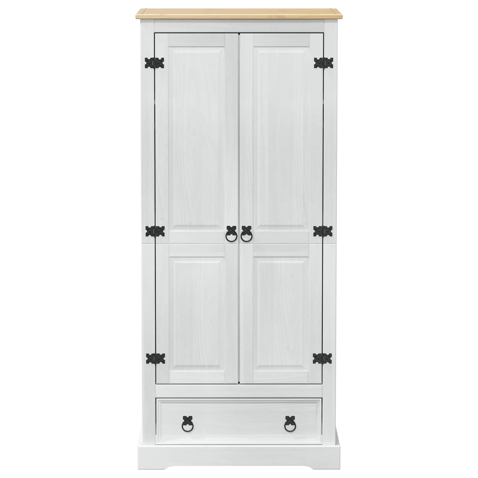 Armarios con cajón 76 x 50 x 170 cm Madera de pino macizo