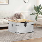 Caja de almacenamiento 78 x 78 x 45 cm Madera de pino macizo
