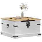 Caja de almacenamiento 78 x 78 x 45 cm Madera de pino macizo