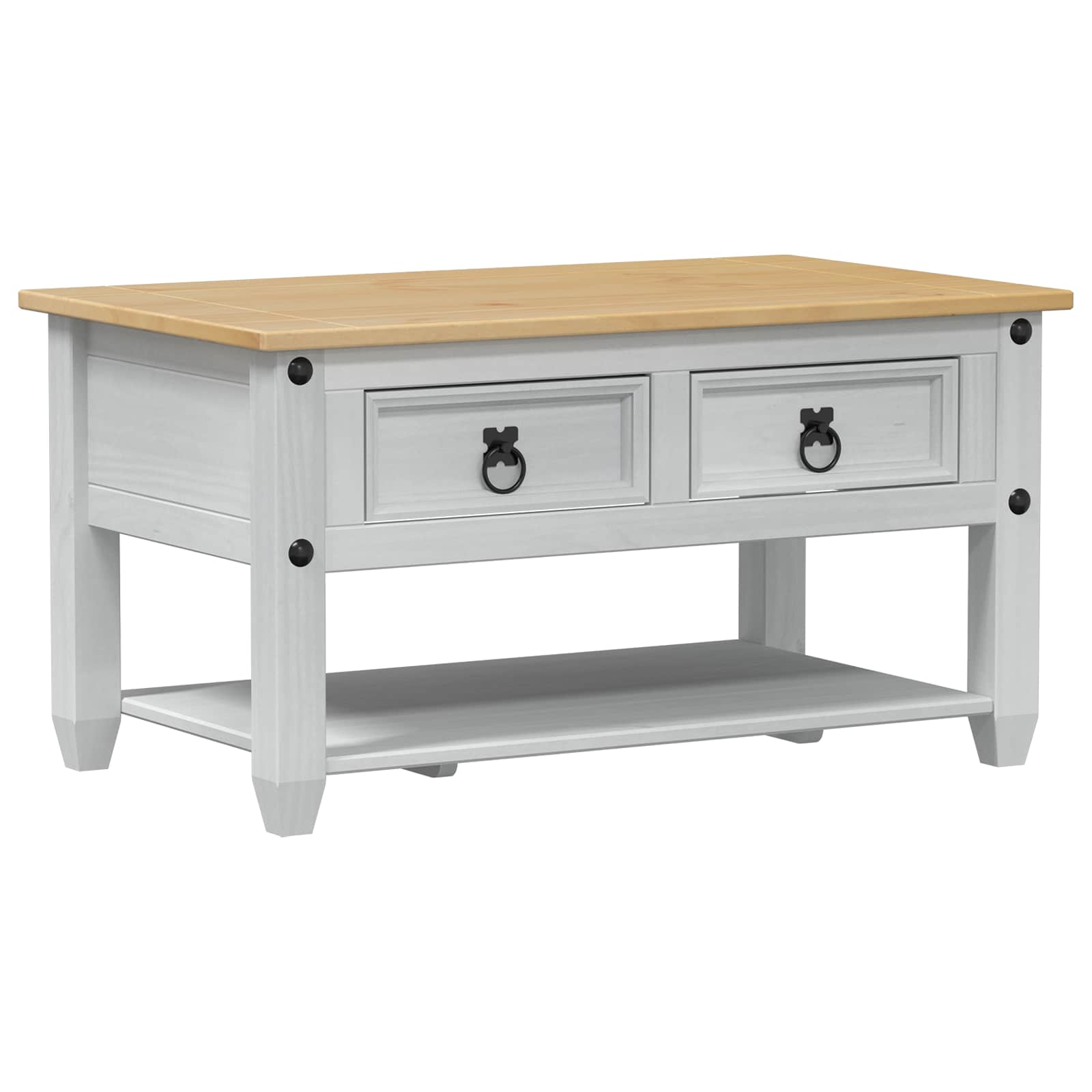 Mesa de Café con cajón 85 x 50 x 45 cm Madera de pino macizo