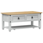 Mesa de Café con cajón 100 x 48 x 45 cm Madera de Pino Maciza