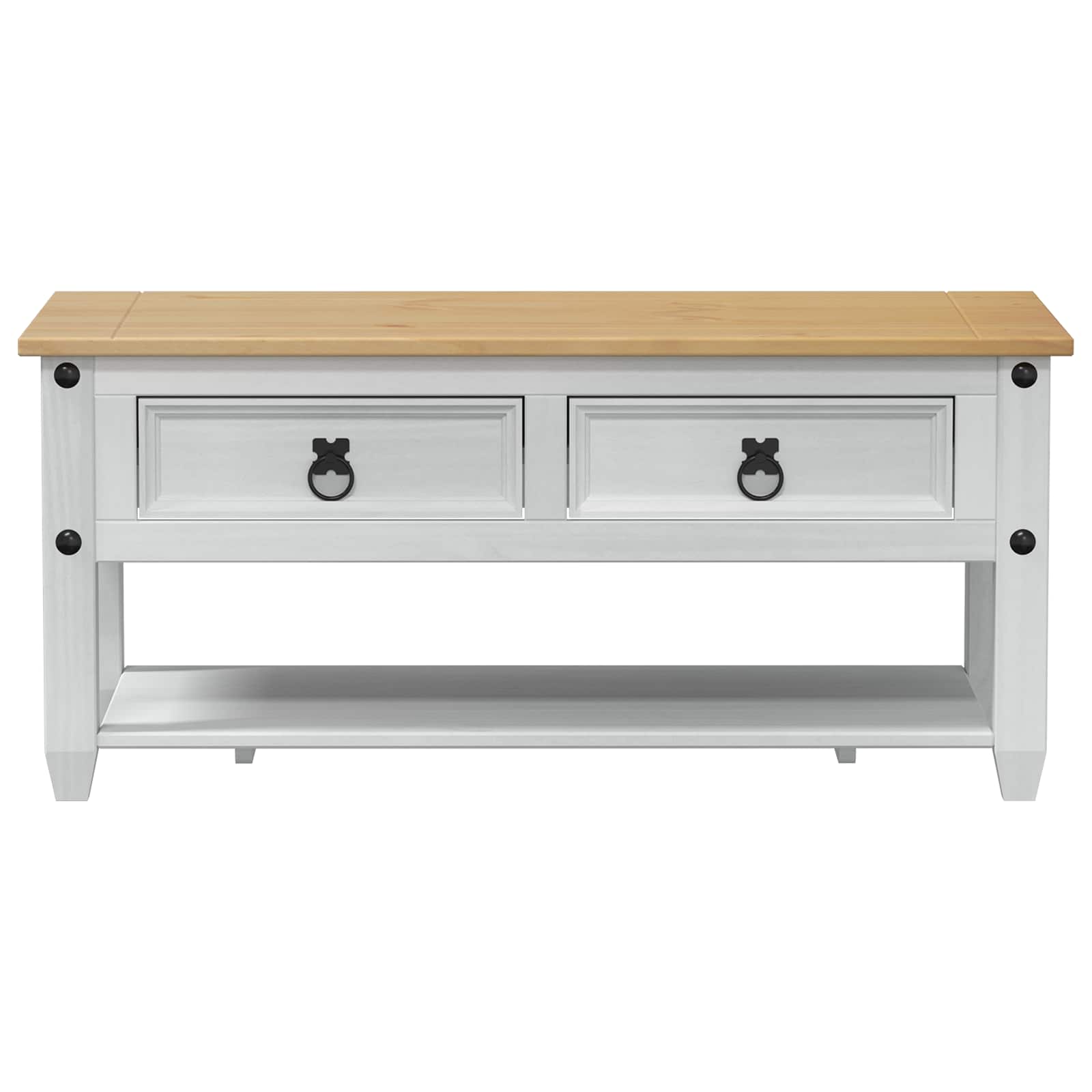 Mesa de Café con cajón 100 x 48 x 45 cm Madera de Pino Maciza