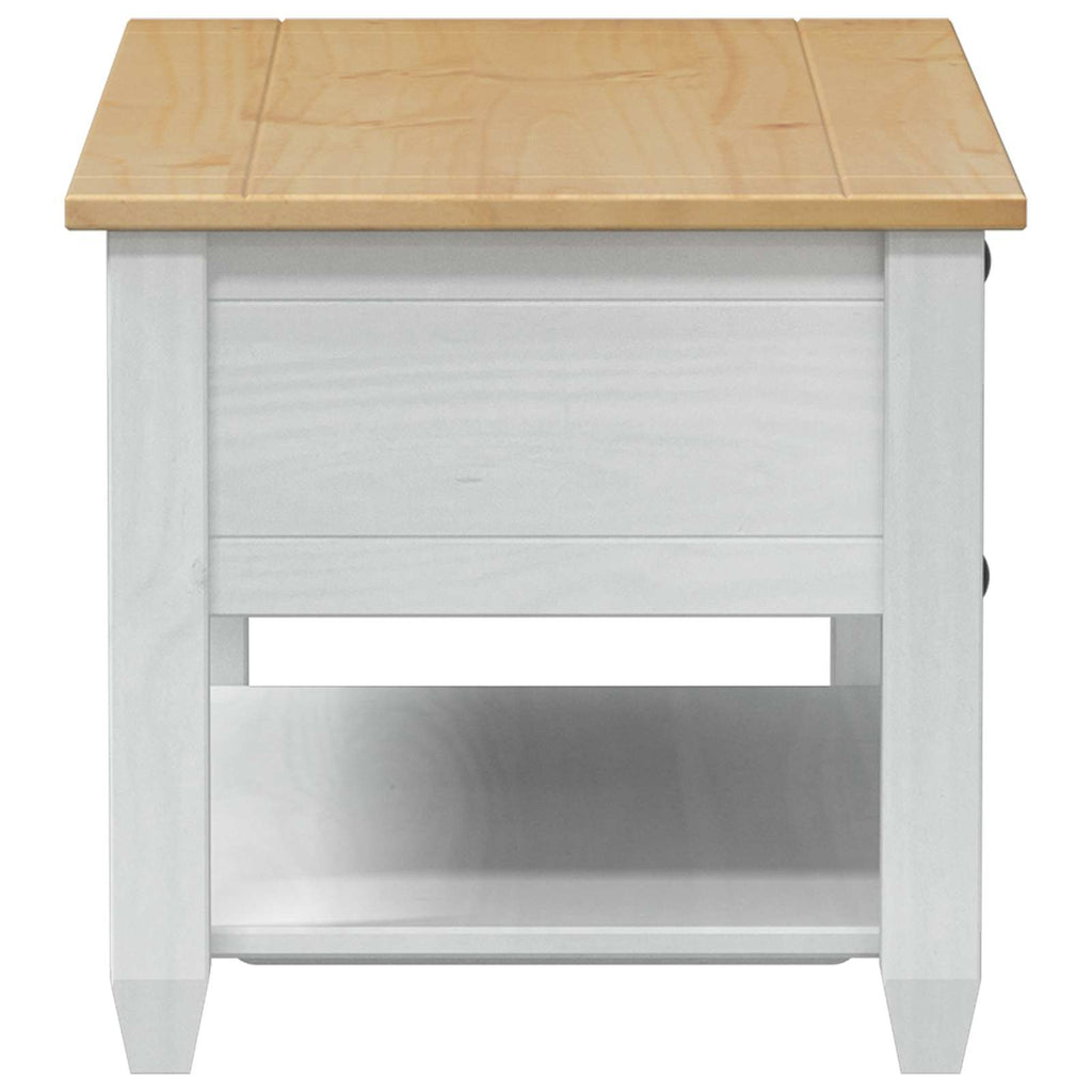 Mesa de Café con cajón 100 x 48 x 45 cm Madera de Pino Maciza