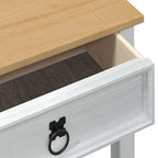 Mesa consola con cajón 55 x 35 x 73 cm Madera de pino macizo