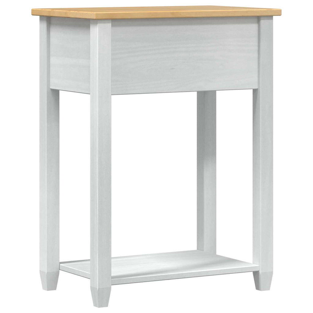 Mesa consola con cajón 55 x 35 x 73 cm Madera de pino macizo