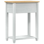 Mesa consola con cajón 55 x 35 x 73 cm Madera de pino macizo