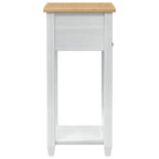 Mesa consola con cajón 55 x 35 x 73 cm Madera de pino macizo