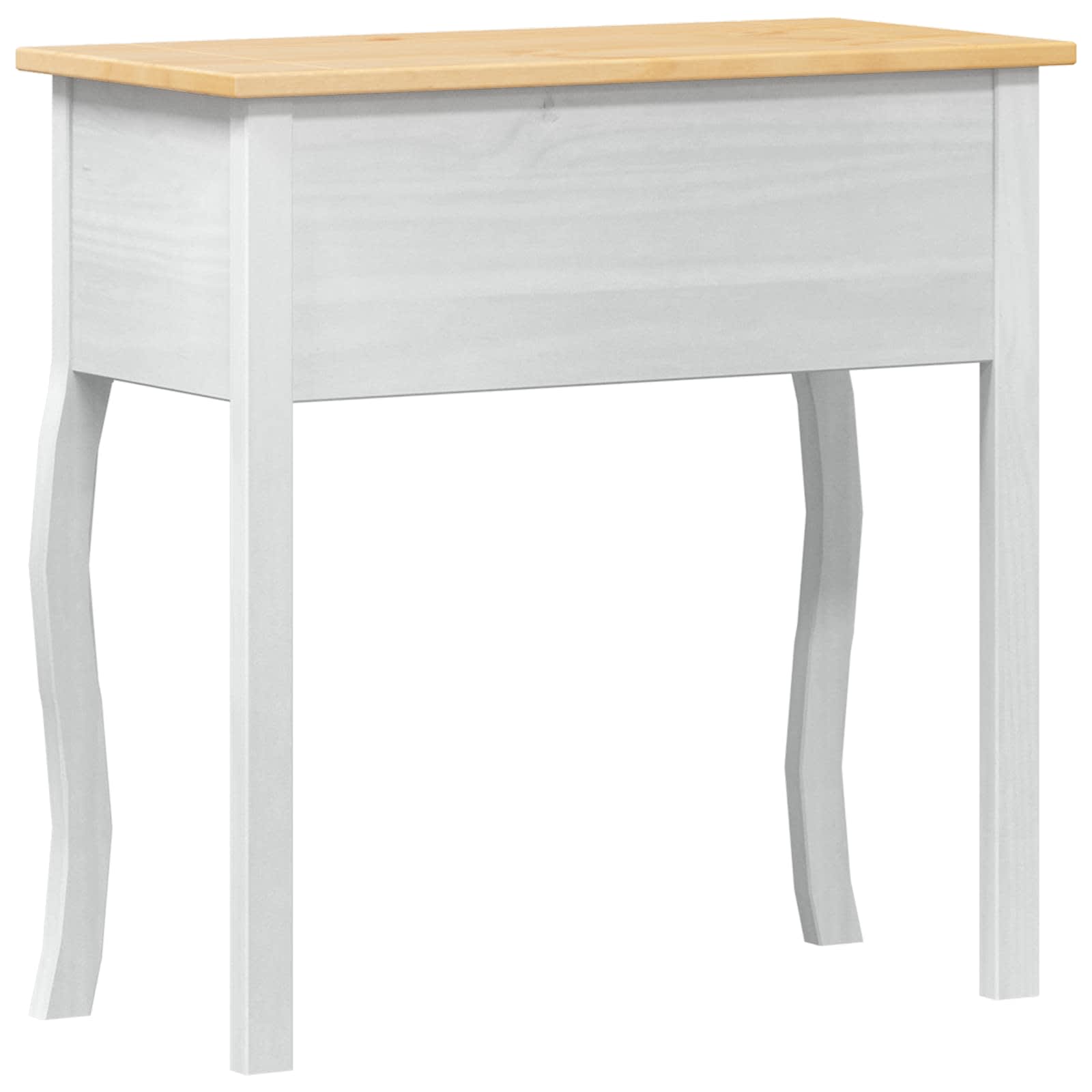 Mesa consola con cajón 73 x 35 x 73 cm Madera de pino macizo