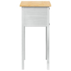 Mesa consola con cajón 73 x 35 x 73 cm Madera de pino macizo
