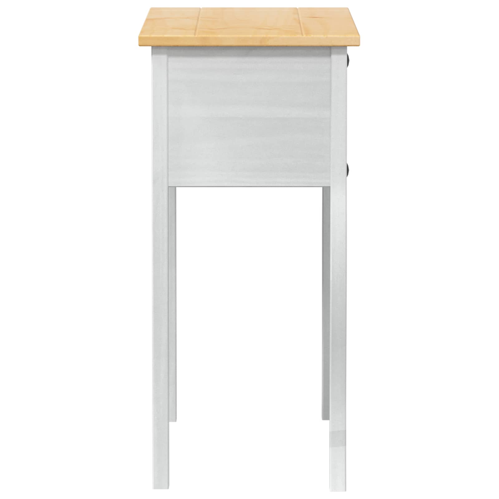 Mesa consola con cajón 73 x 35 x 73 cm Madera de pino macizo
