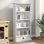 Mueble para CDs 52 x 17.5 x 103 cm Madera de pino macizo