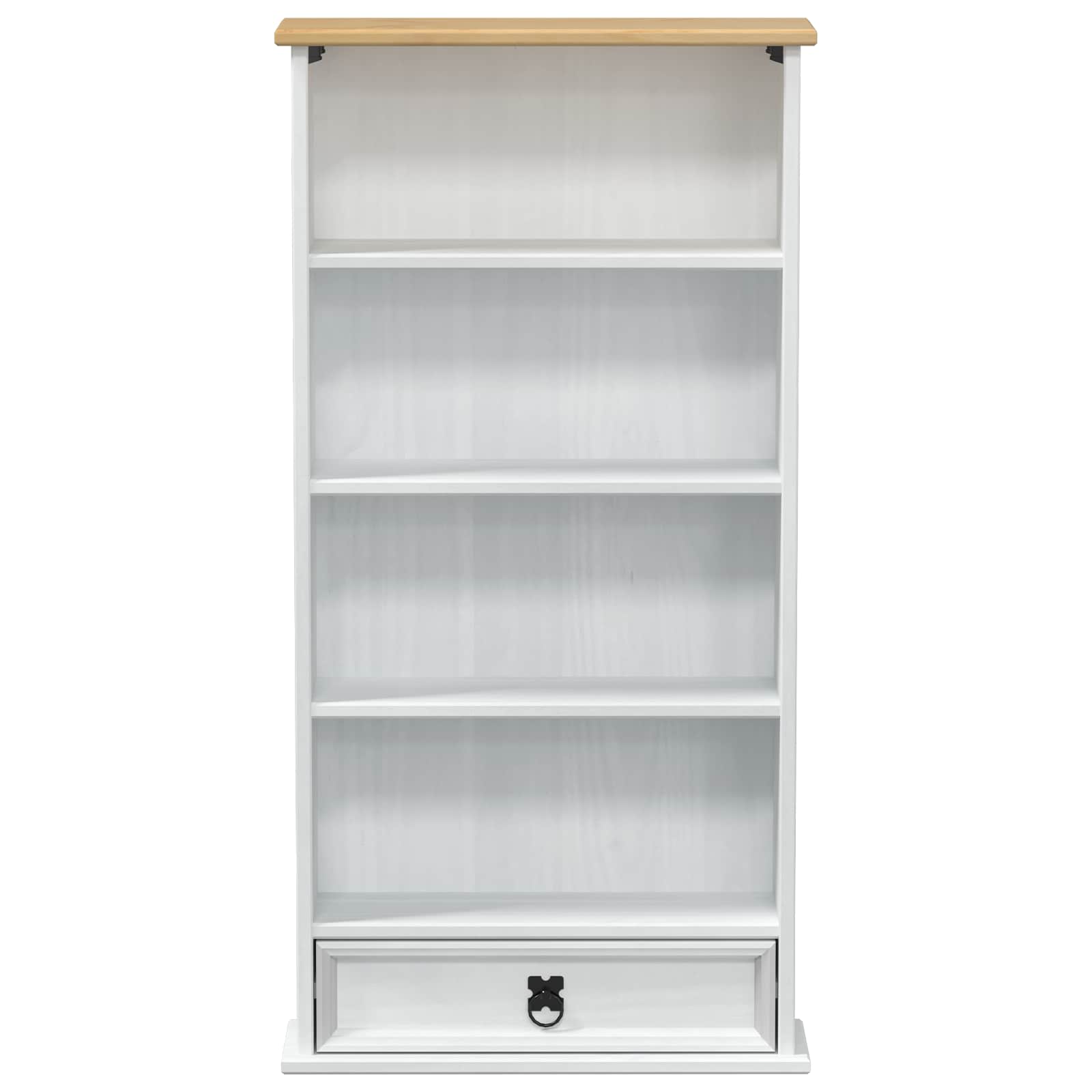 Mueble para CDs 52 x 17.5 x 103 cm Madera de pino macizo