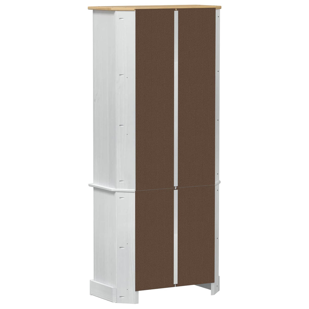 Aparador alto 74 x 38 x 170 cm Madera de pino macizo