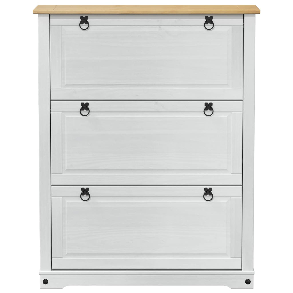 Armario Zapatero Corona 99 x 32 x 122 cm Madera de pino macizo
