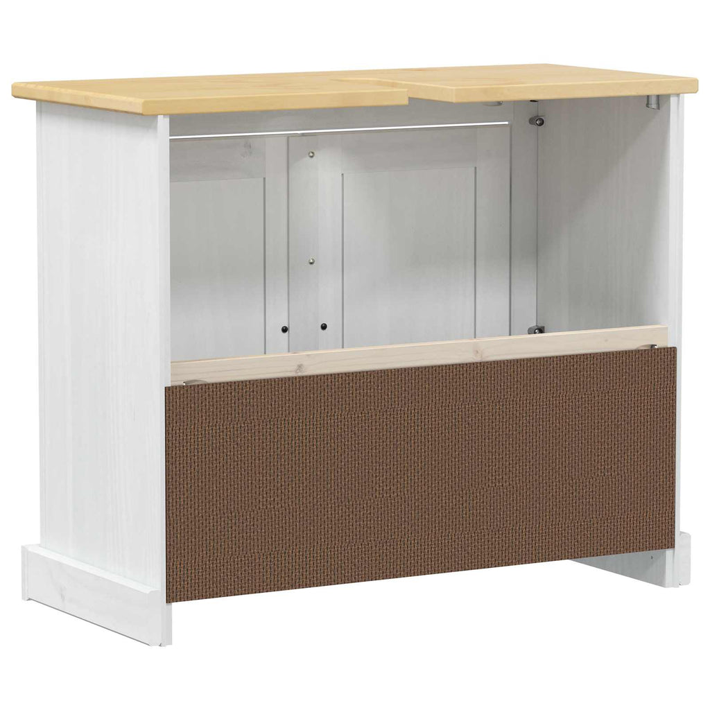 Mueble de lavabo 73 x 33 x 60 cm Madera de pino macizo