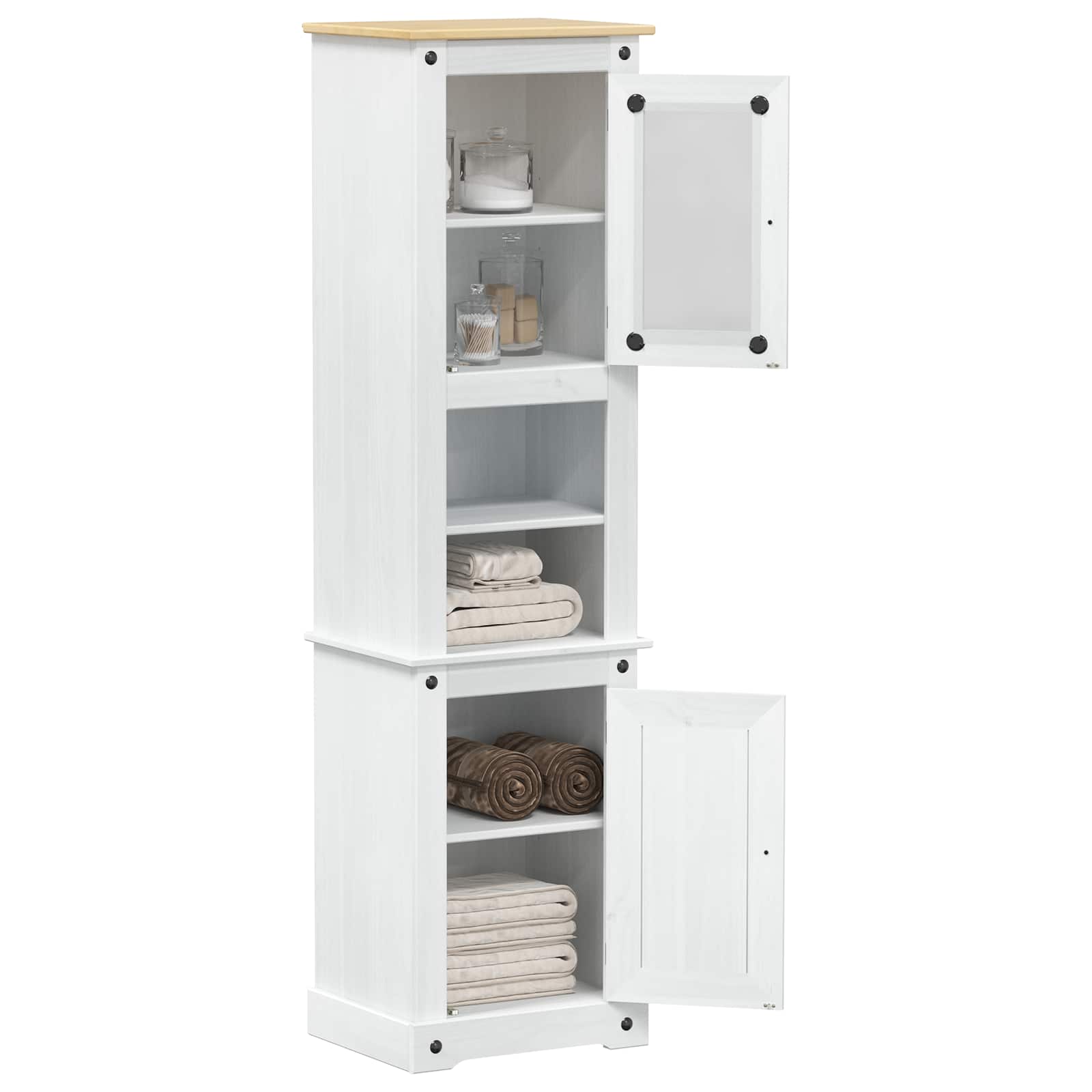 Mueble de Cuarto de Baño 50 x 40 x 185 cm Madera de pino macizo
