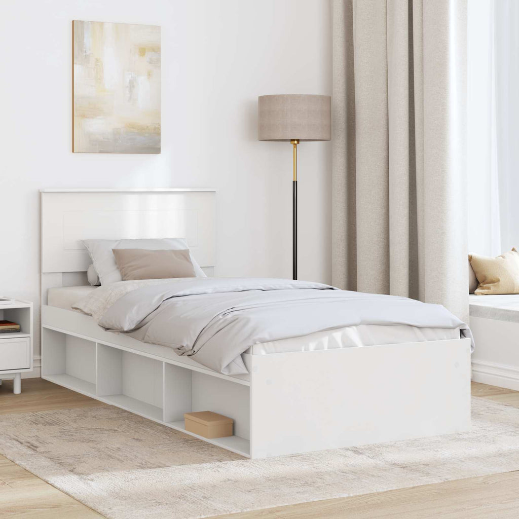 Estructura de cama 100 x 200 cm Madera de ingeniería