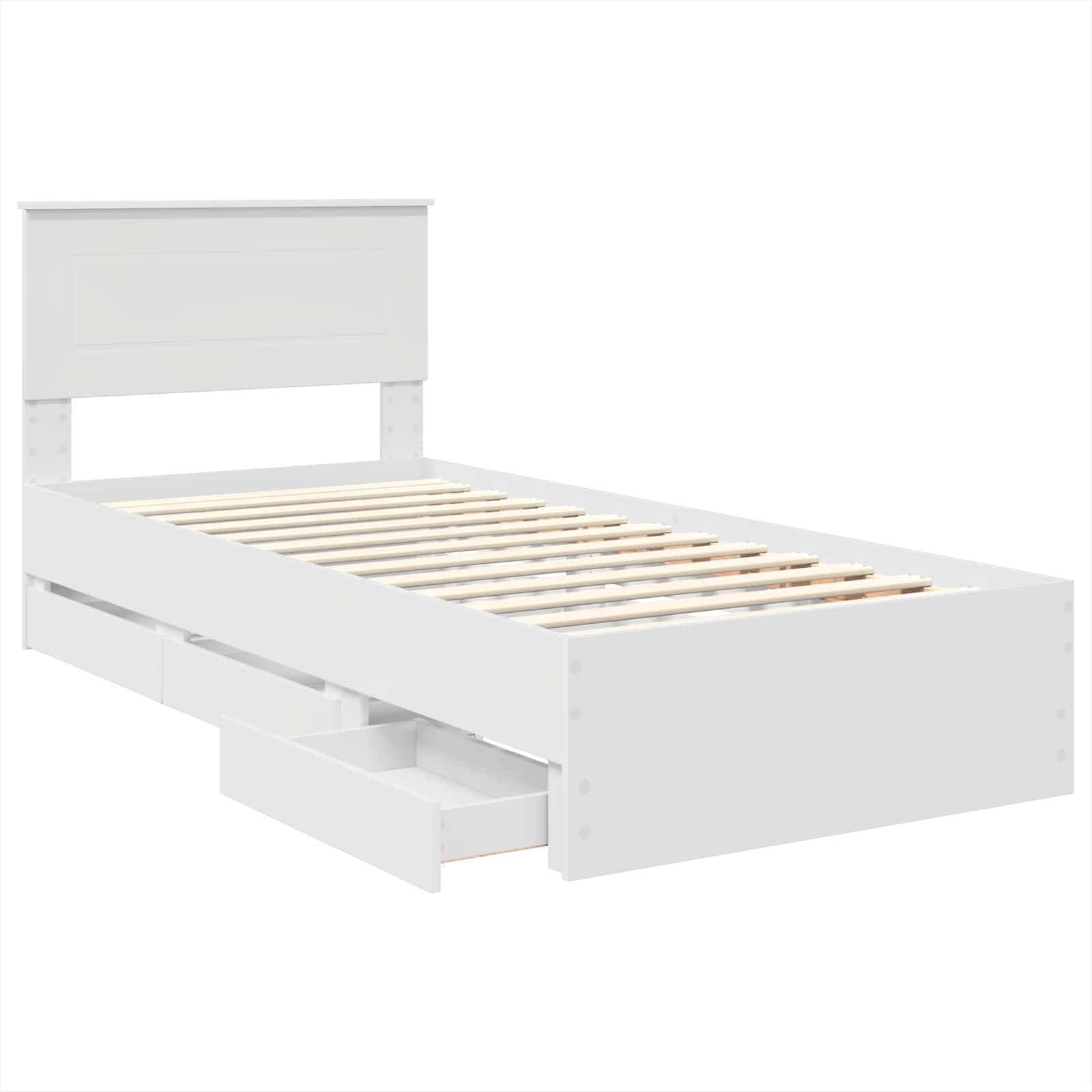 Estructura de cama con cajón 100 x 200 cm Madera Ingenieril