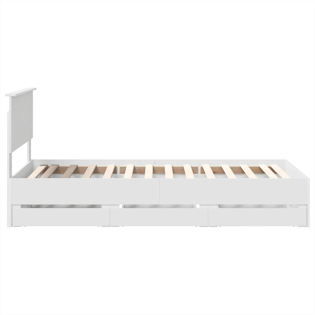 Estructura de cama con cajón 100 x 200 cm Madera Ingenieril