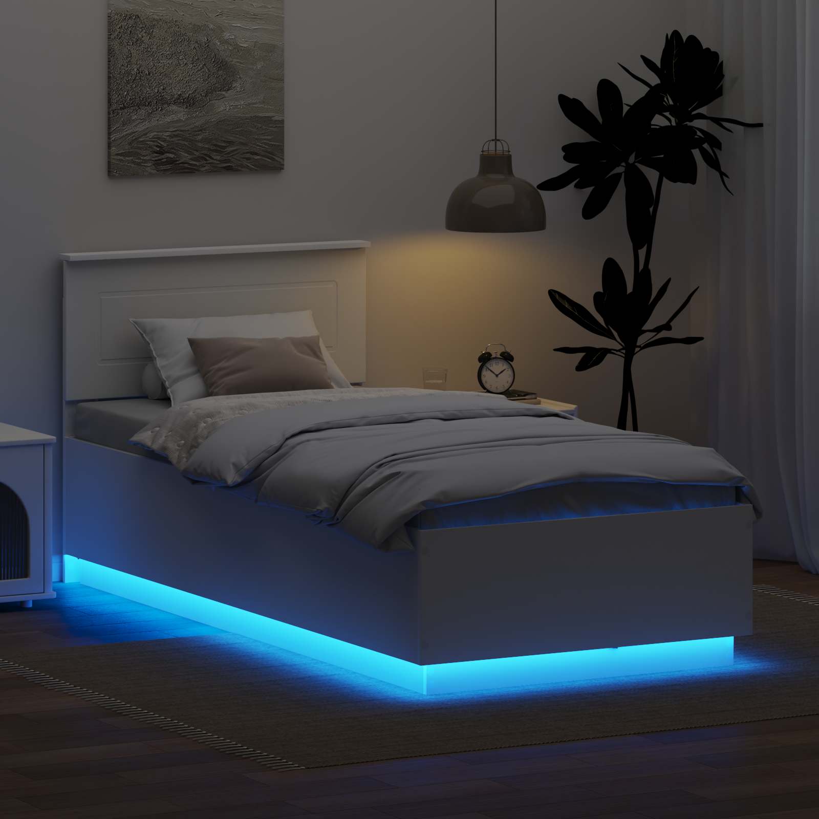 Estructura de cama 100 x 200 cm Madera de ingeniería